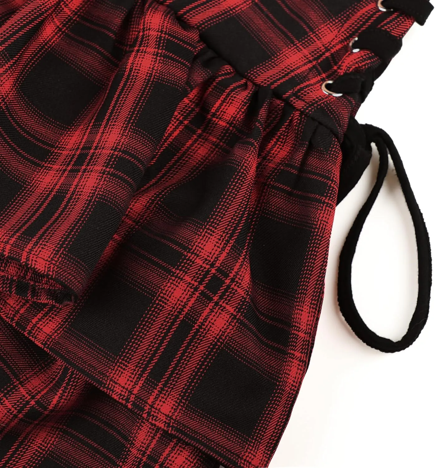 TSMNZMU Women's Goth Mini Skirts - Punk Grunge High Waist Emo Alt Mall Gothic Harajuku Lolita Skirts