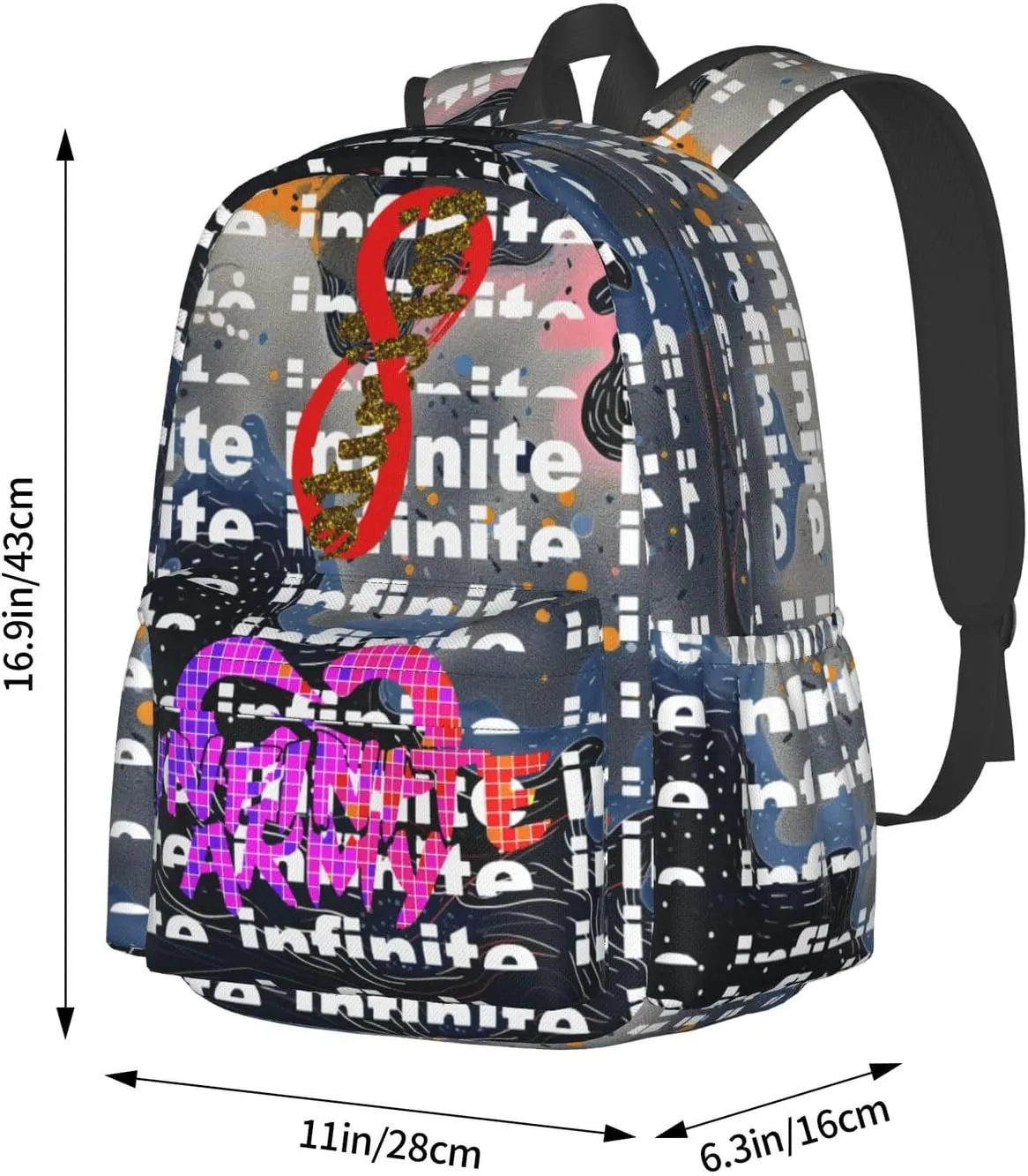 Unisex Lightweight Backpack With Handle Insulated Lunch Bag Big Capacity Travel Daypack Set, Black2