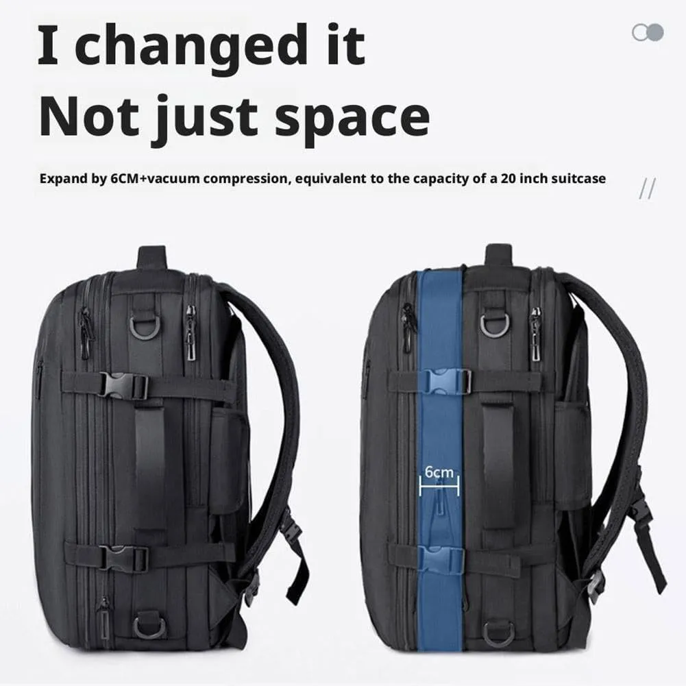 Vacuum Backpack Travel, Vacuum Seal Compression Backpack Travel, Personal Item Carry On Bag Flight Approved Laptop Work Seal Compression Backpacks, Ideal for Travel/Camping/Laptop