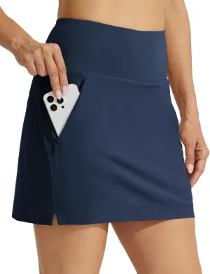 Willit Women's Golf Skirts High Waisted Skorts Quick Dry Athletic Casual Skorts Pockets