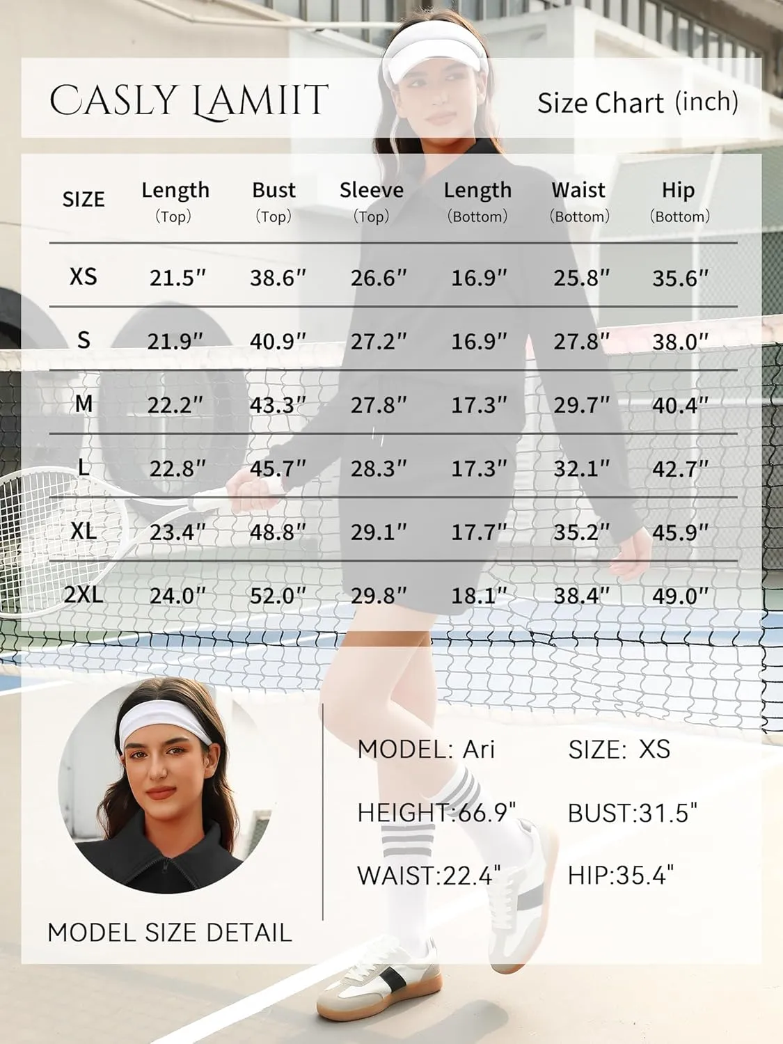 Women's 2 Piece Skirt Sets Athletic Tennis Skorts Tracksuit Half Zip Long Sleeve Sweatshirt Casual Outfits