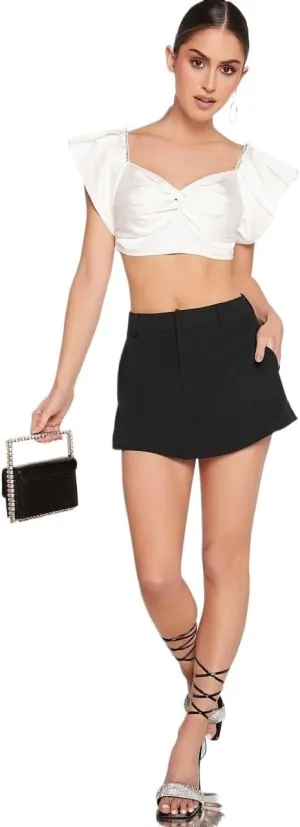 Women's 2025 Casual Plain Shorts Casual Skort