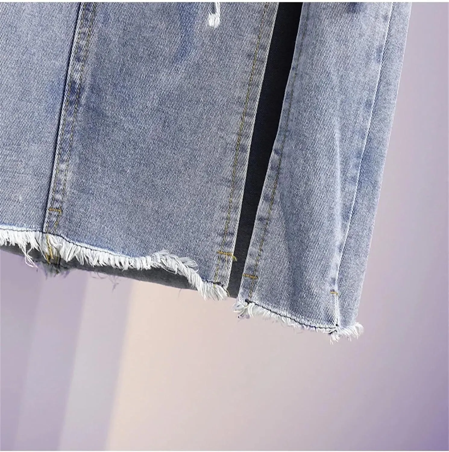 Women's Casual High Waisted Denim Skirt Bow Slim Fit Mid Length A-Line Jeans Skirts
