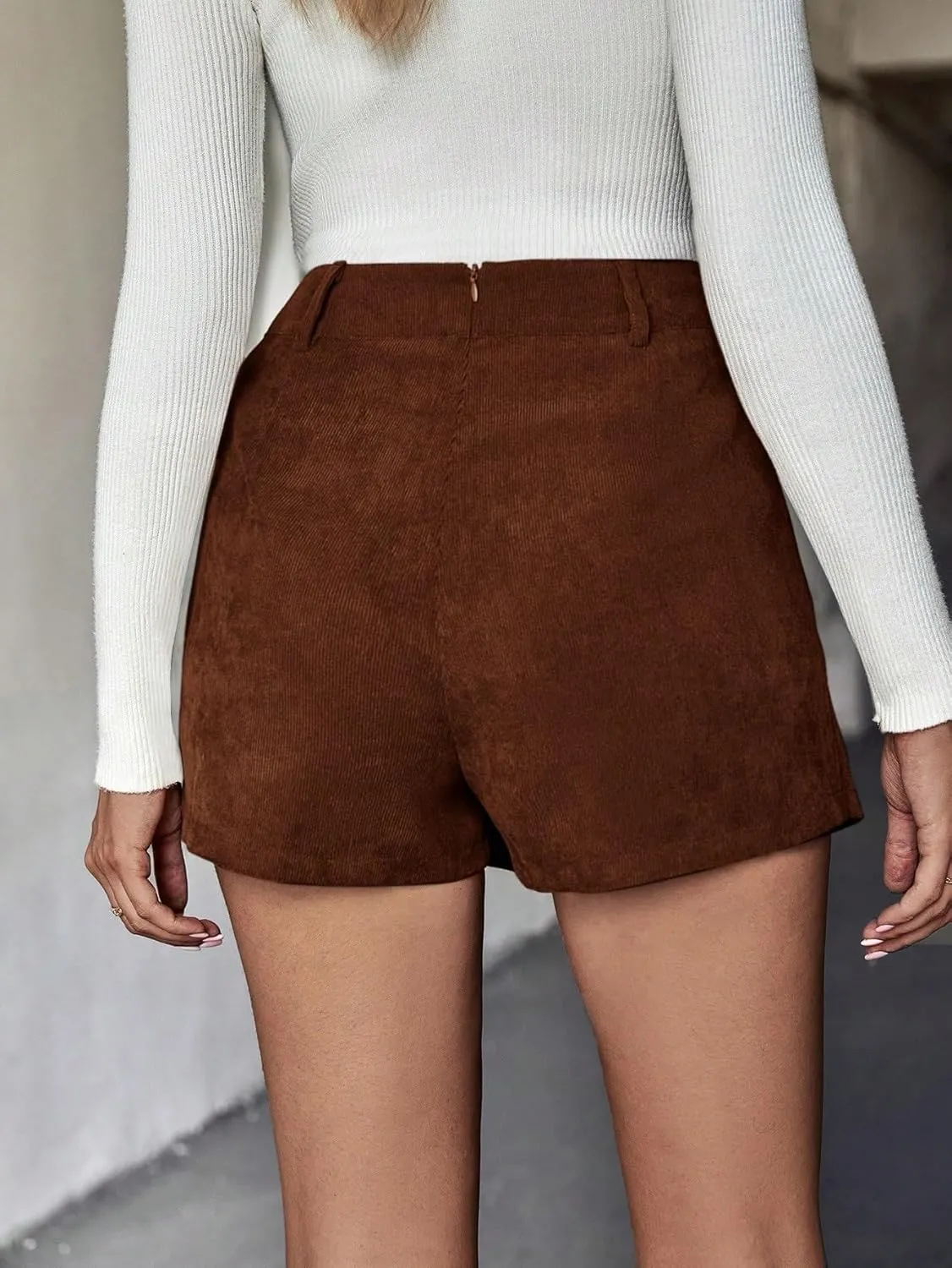 Women's Casual Shorts Skorts Solid Color Wrapped Skorts