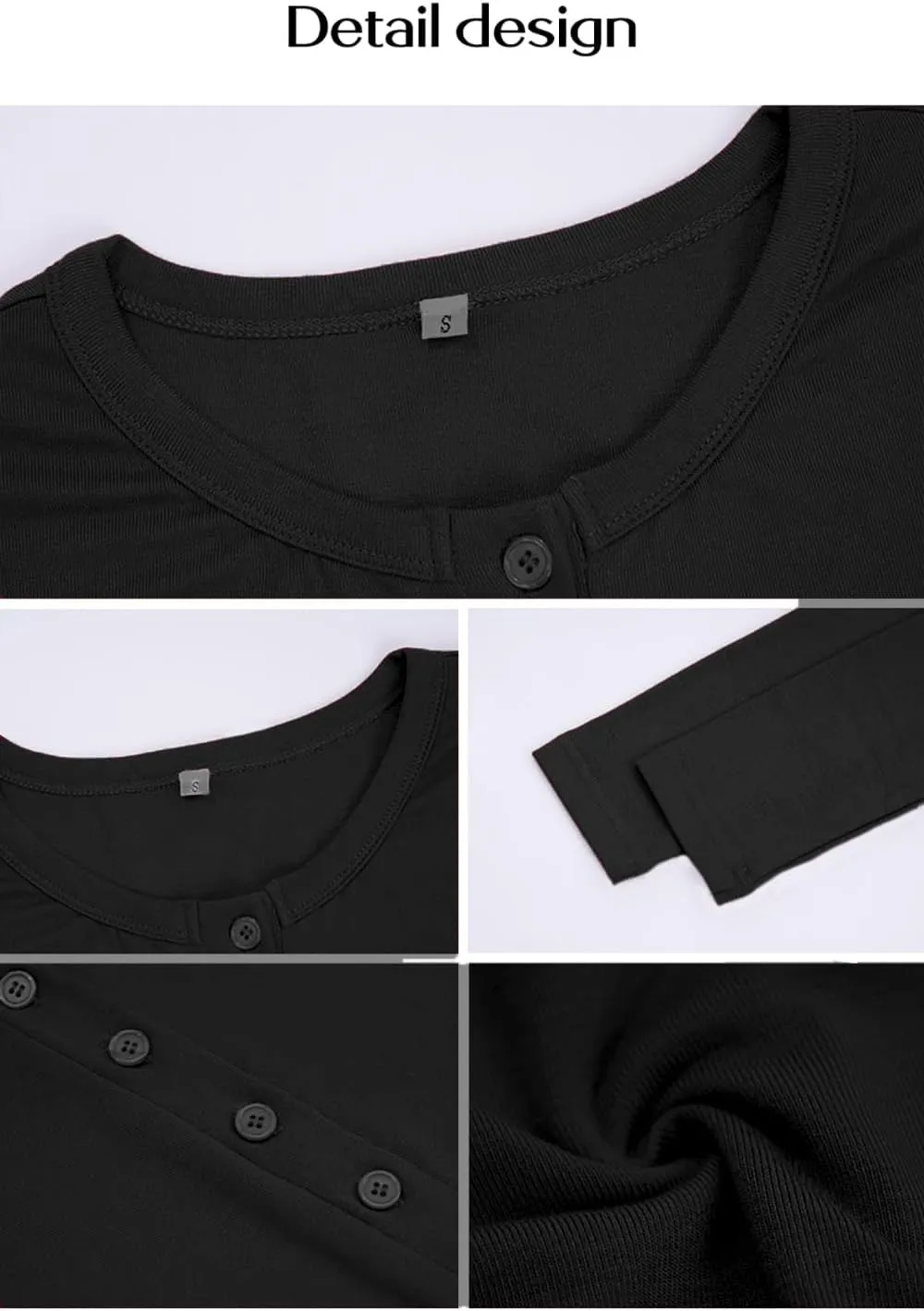 Women's Long Sleeve Shirts Crew Neck Button Down Cardigan T-Shirt Slim Fit Y2K Going Out Casual Fashion Tops