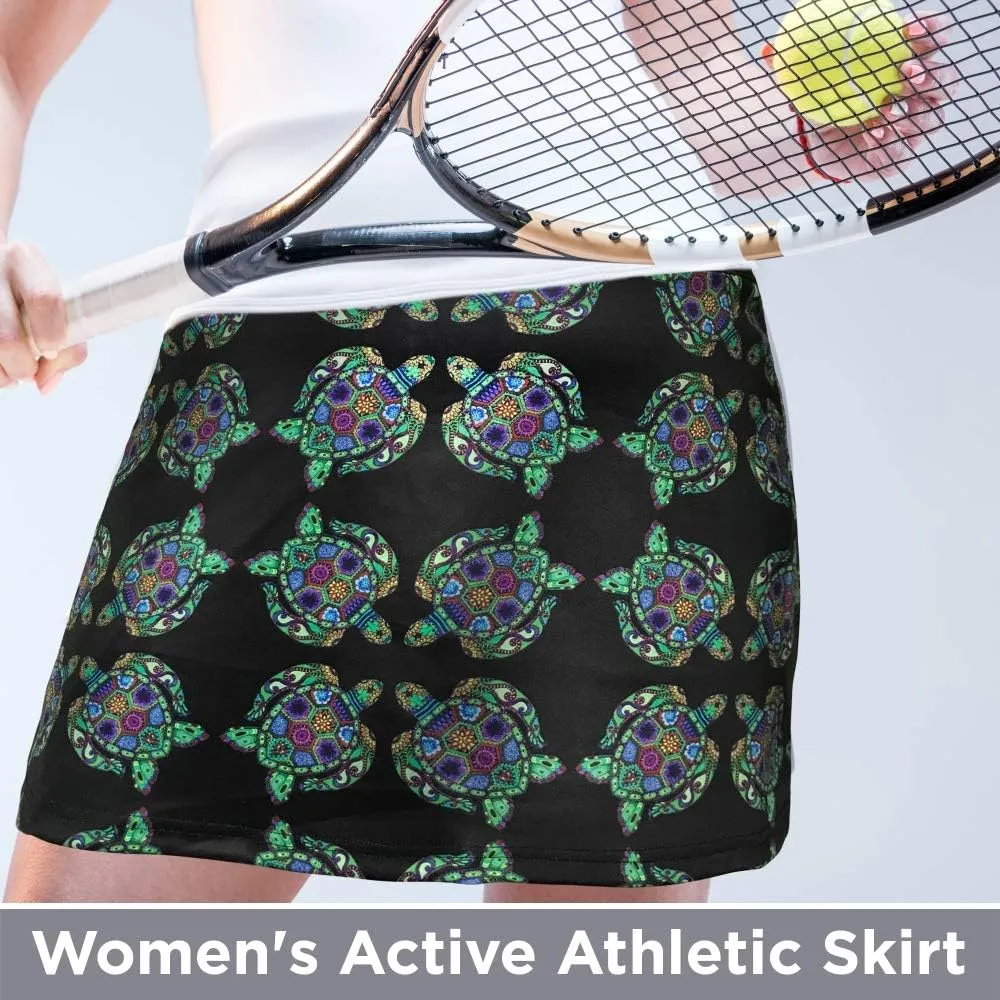 Womens Tennis Golf Skirt Pickleball Athletic Exercise Printed Skorts Short Pocket