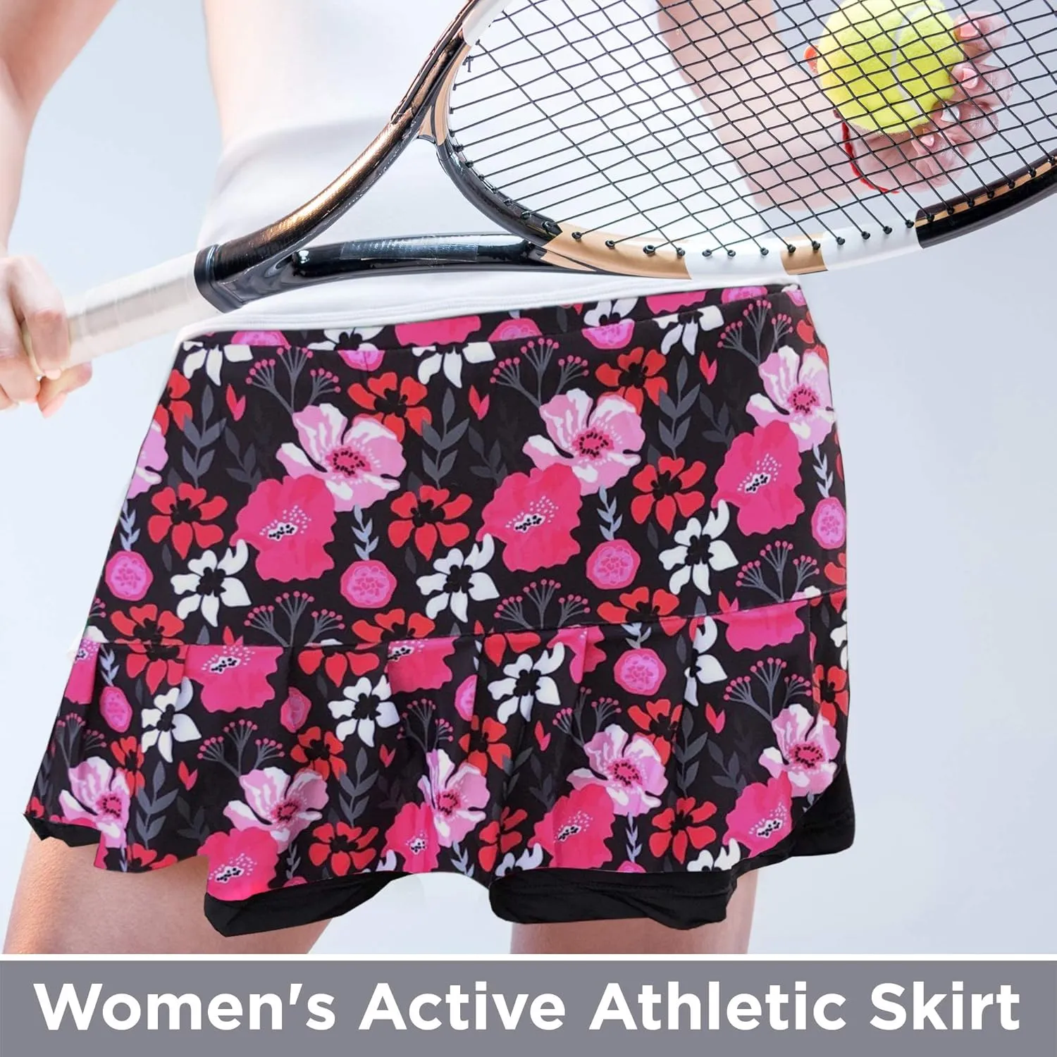 Womens Tennis Golf Skirt Pickleball Athletic Exercise Printed Skorts Short Pocket