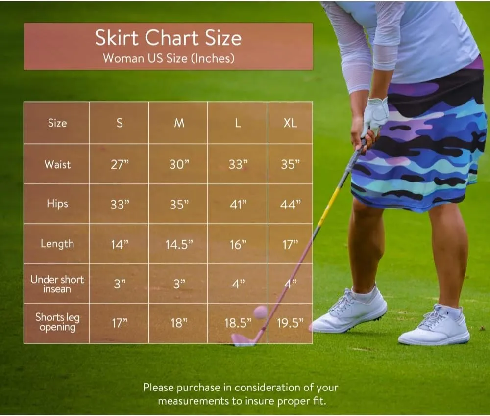 Womens Tennis Golf Skirt Pickleball Athletic Exercise Printed Skorts Short Pocket