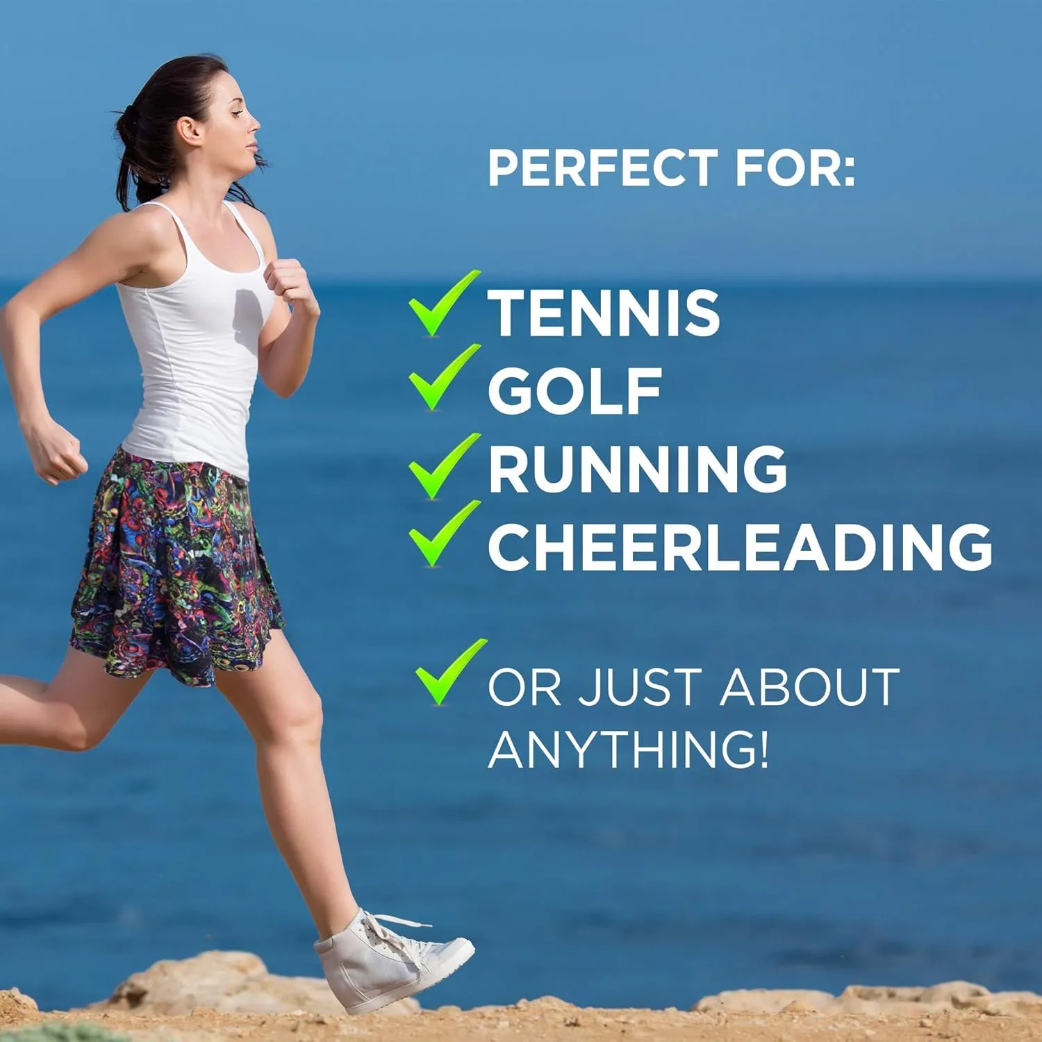 Womens Tennis Golf Skirt Pickleball Athletic Exercise Printed Skorts Short Pocket
