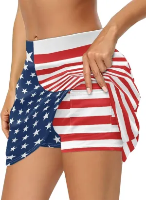 Womens Tennis Skirts High Waisted Golf Skorts with Pockets Athletic Skorts Summer Clothes XS-3XL