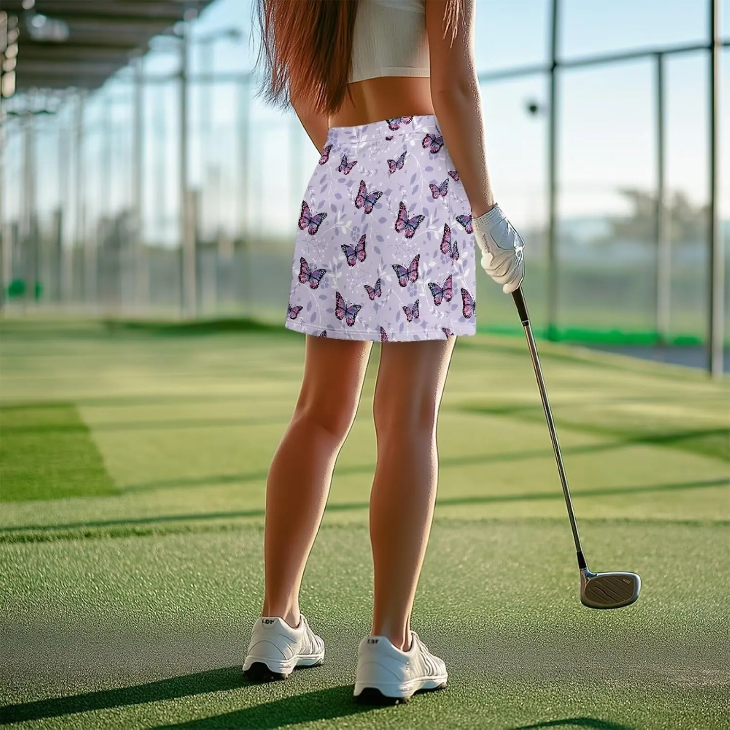 Womens Tennis Skirts High Waisted Golf Skorts with Pockets Athletic Skorts Summer Clothes XS-3XL