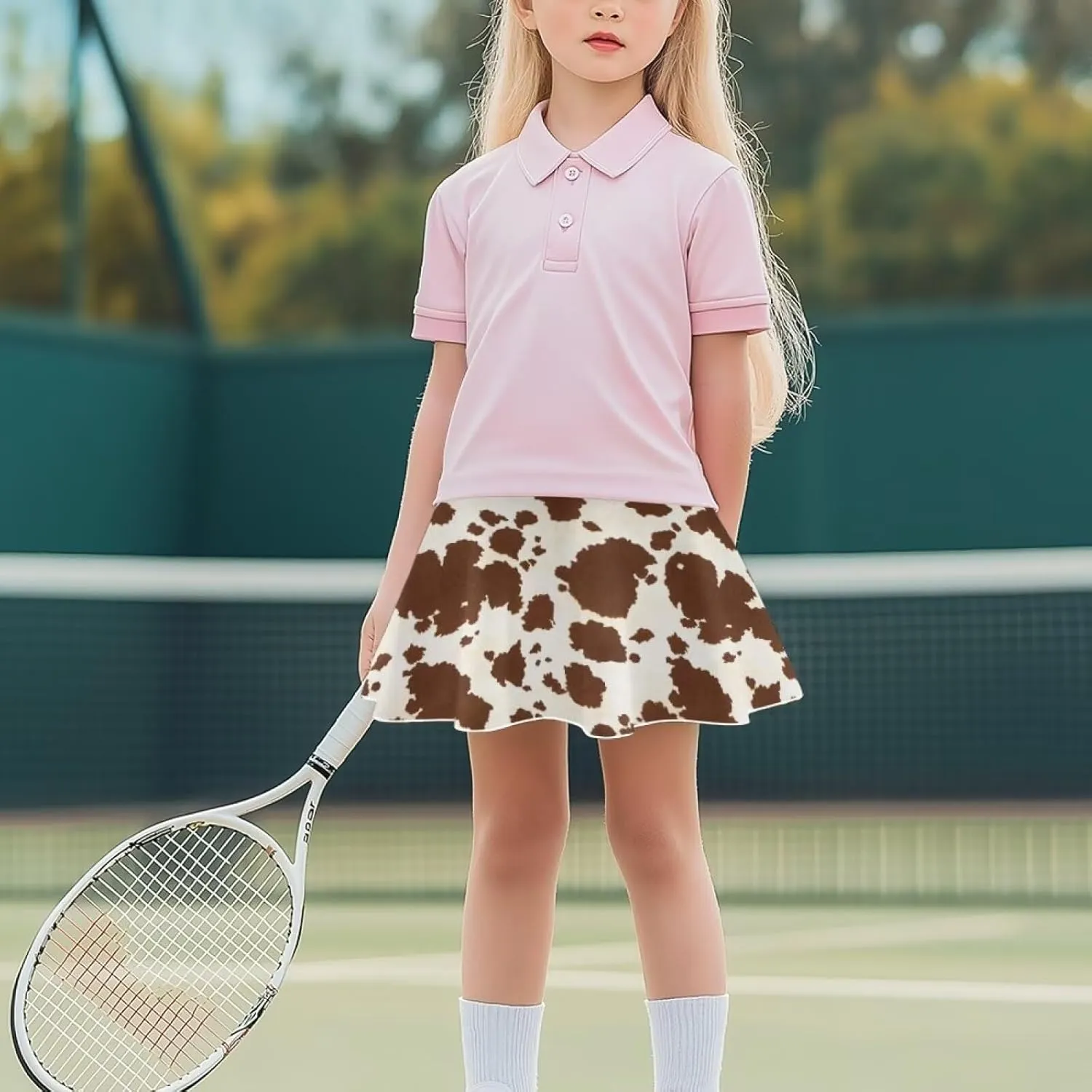 Ystardream Casual Girls' Sport Skirts Tennis Running Skorts with Built-in Shorts 5-14