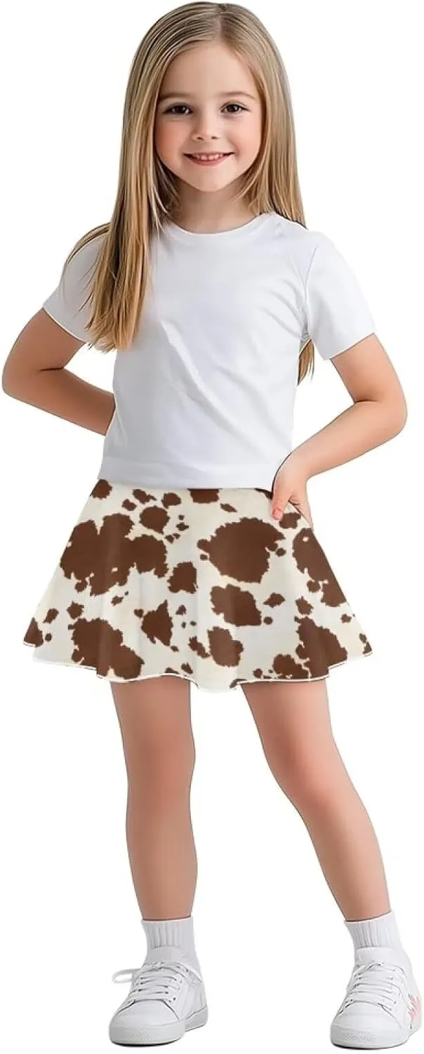 Ystardream Casual Girls' Sport Skirts Tennis Running Skorts with Built-in Shorts 5-14