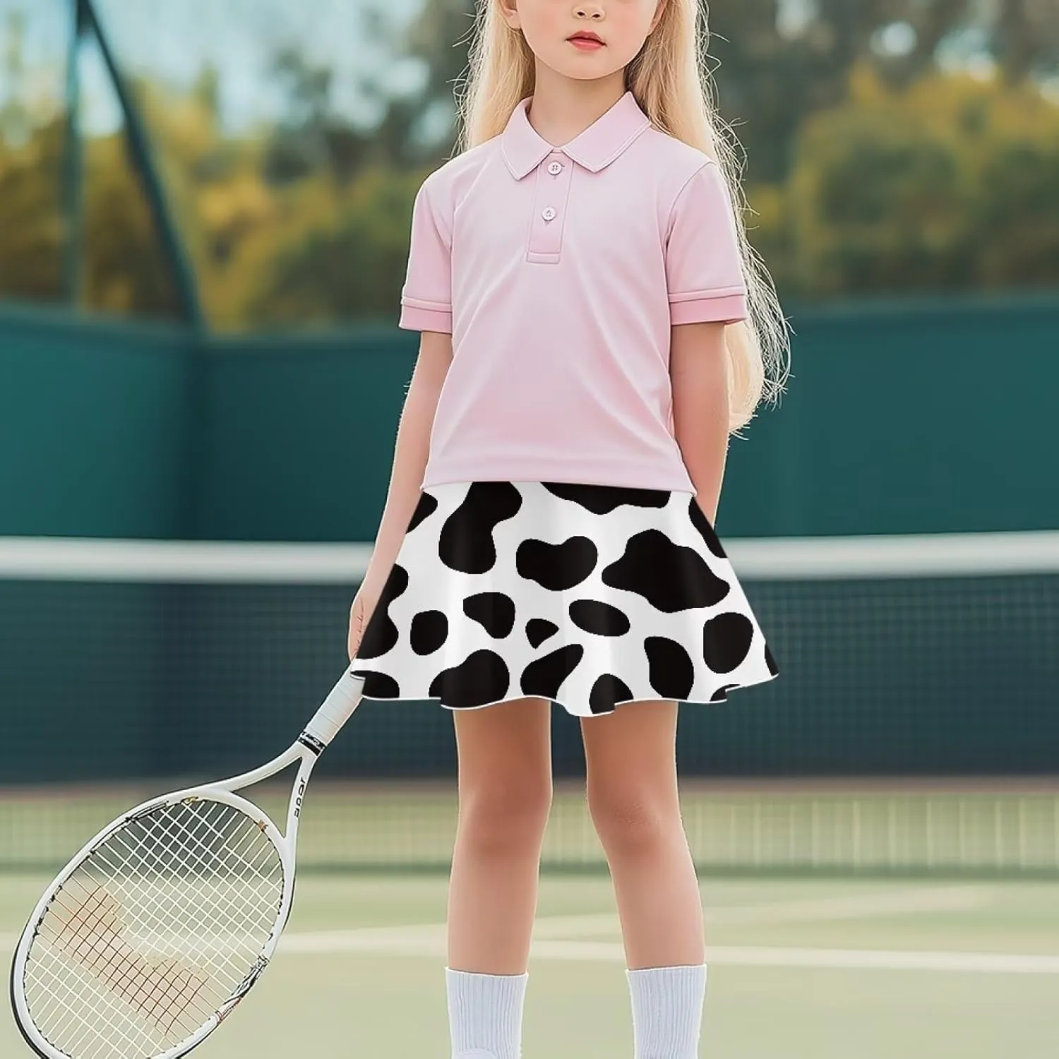 Ystardream Casual Girls' Sport Skirts Tennis Running Skorts with Built-in Shorts 5-14