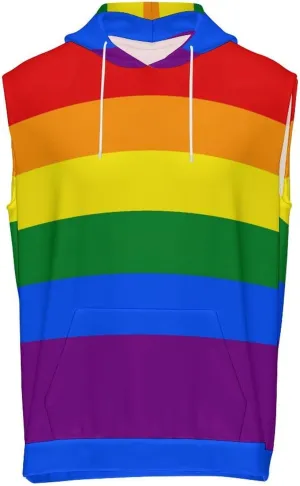 Zakqeik Mens Summer Sleeveless Hooded Tank Top Kiribati Flag T-Shirt for Athletic Exercise Relaxed