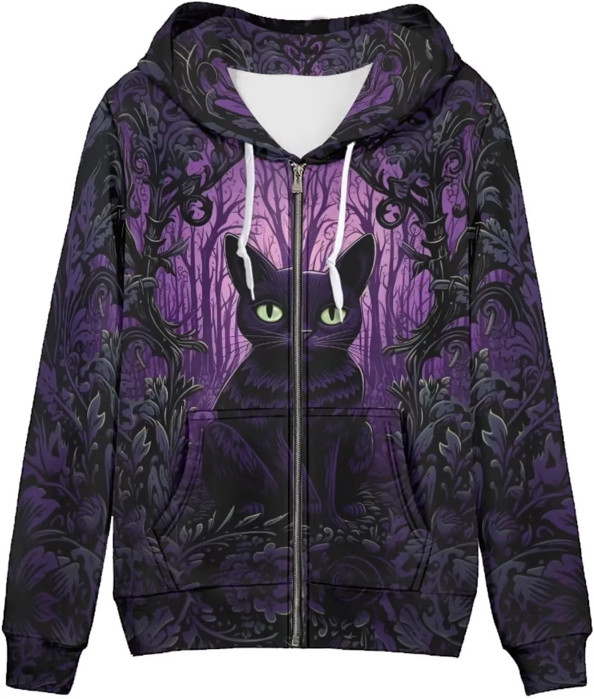 Zipper Hoodies for Women Oversized Athletic Fall Cardigan Plus Size