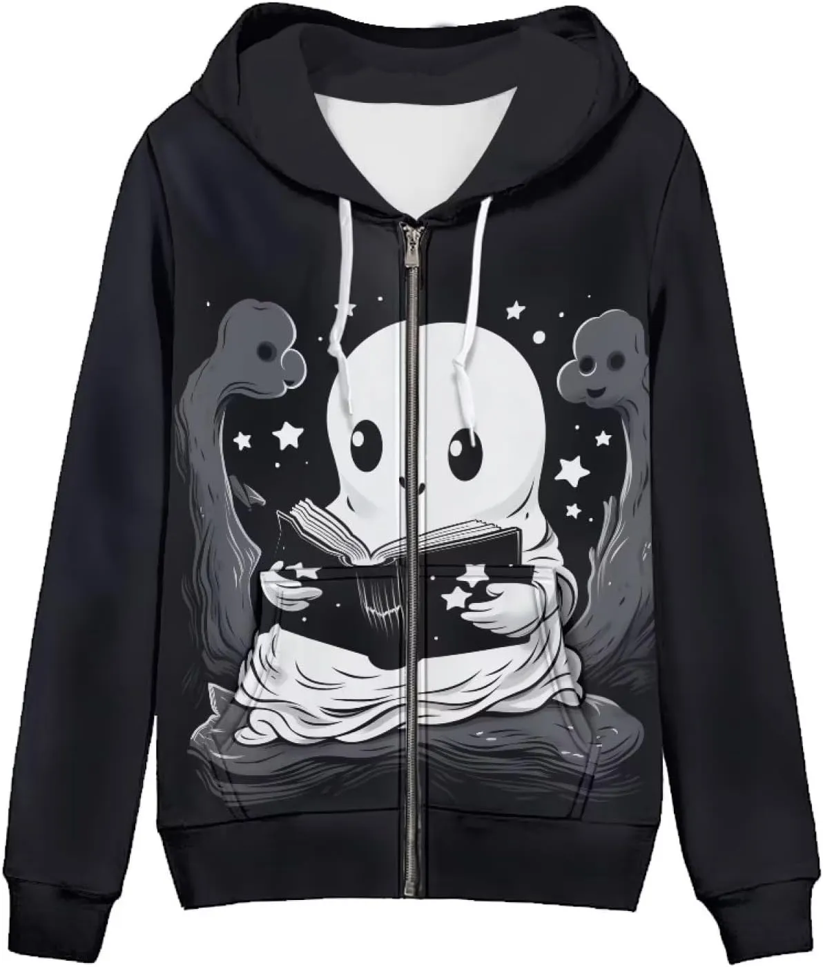 Zipper Hoodies for Women Oversized Athletic Fall Cardigan Plus Size